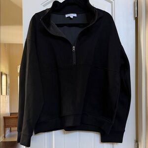 Chic Soul Classic Black Half-Zip Set